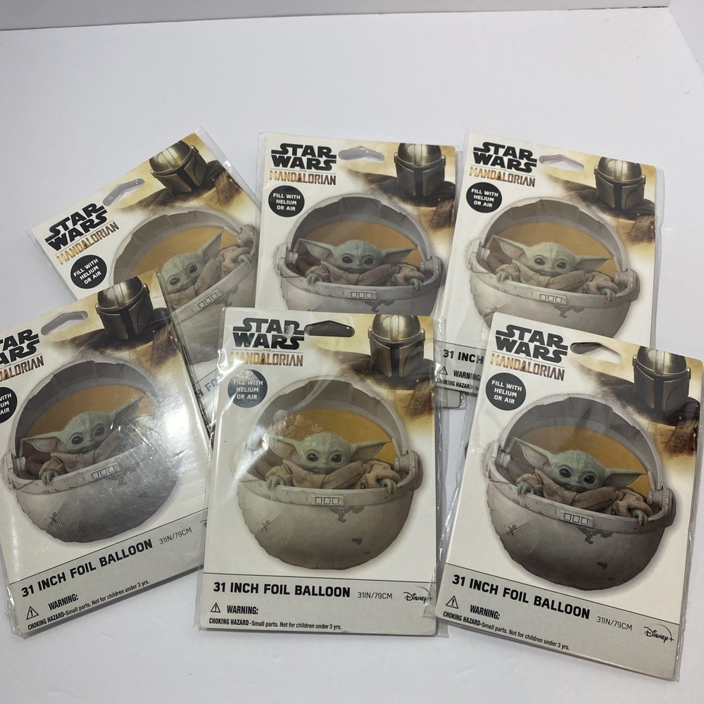 Disney Star Wars Mandalorian Birthday Party Supplies Lot Of 6 - Picture 1 of 2